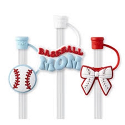Home Run Straw Topper Set